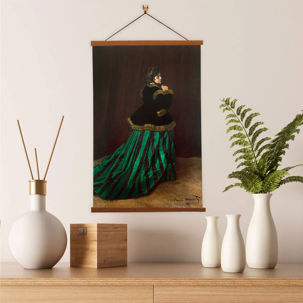 Bazille and Camille (1865) by Claude Monet Canvas Wall Print with Magnetic Hanger Vintage Banners Bazille and Camille (1865) by Claude Monet Canvas Wall Print with Magnetic Hanger Vintage Banners