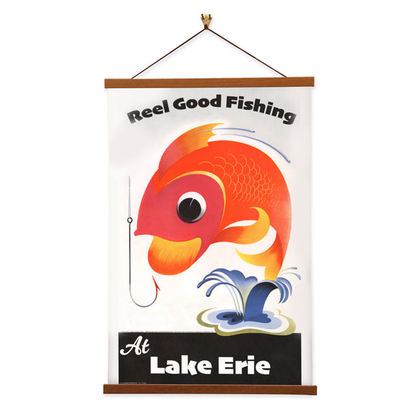 Lake Erie Reel Good Fishing Poster By Vintage Banners